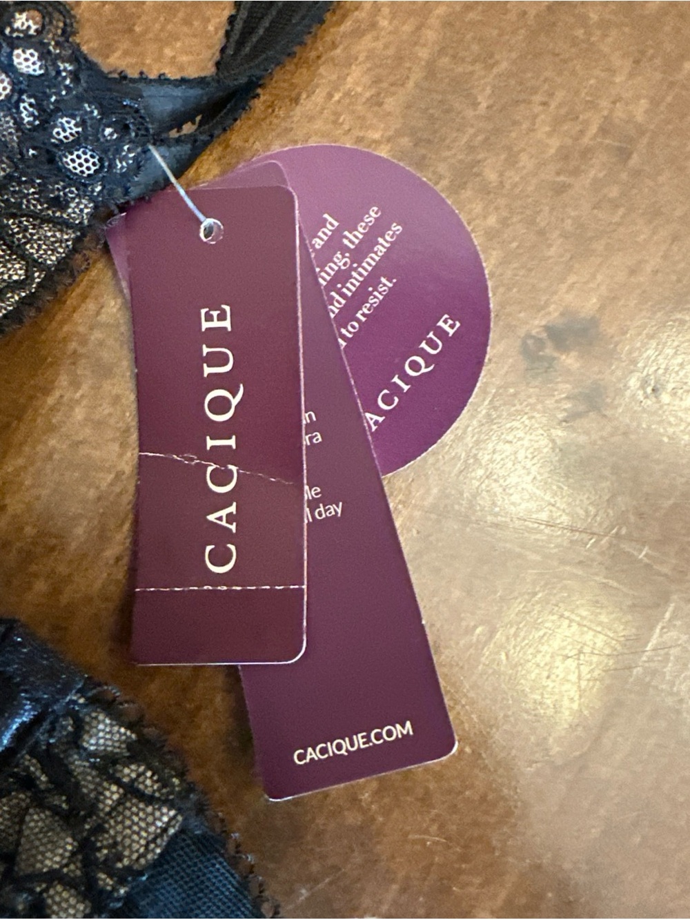 Cacique Bra 46C Seriously Sexy Full Coverage Lace Unlined Underwire Lingerie - Picture 2 of 7